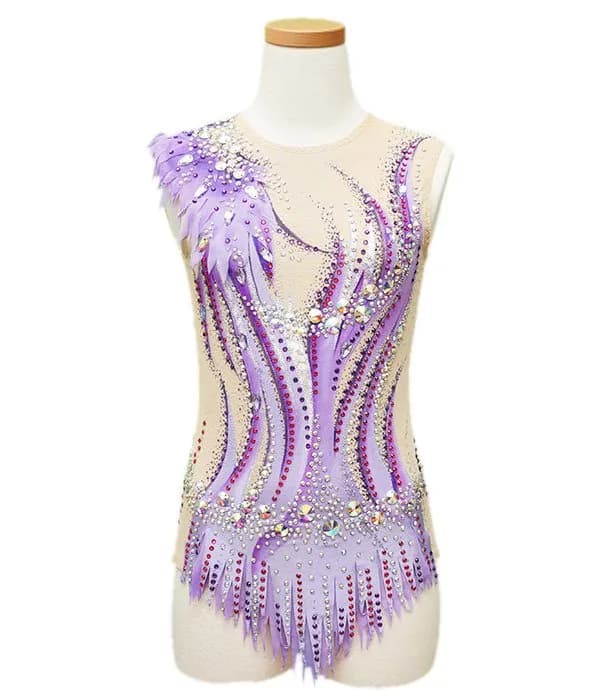 Rita Purple パープルグラデーション 新体操レオタード | MASH Leotard